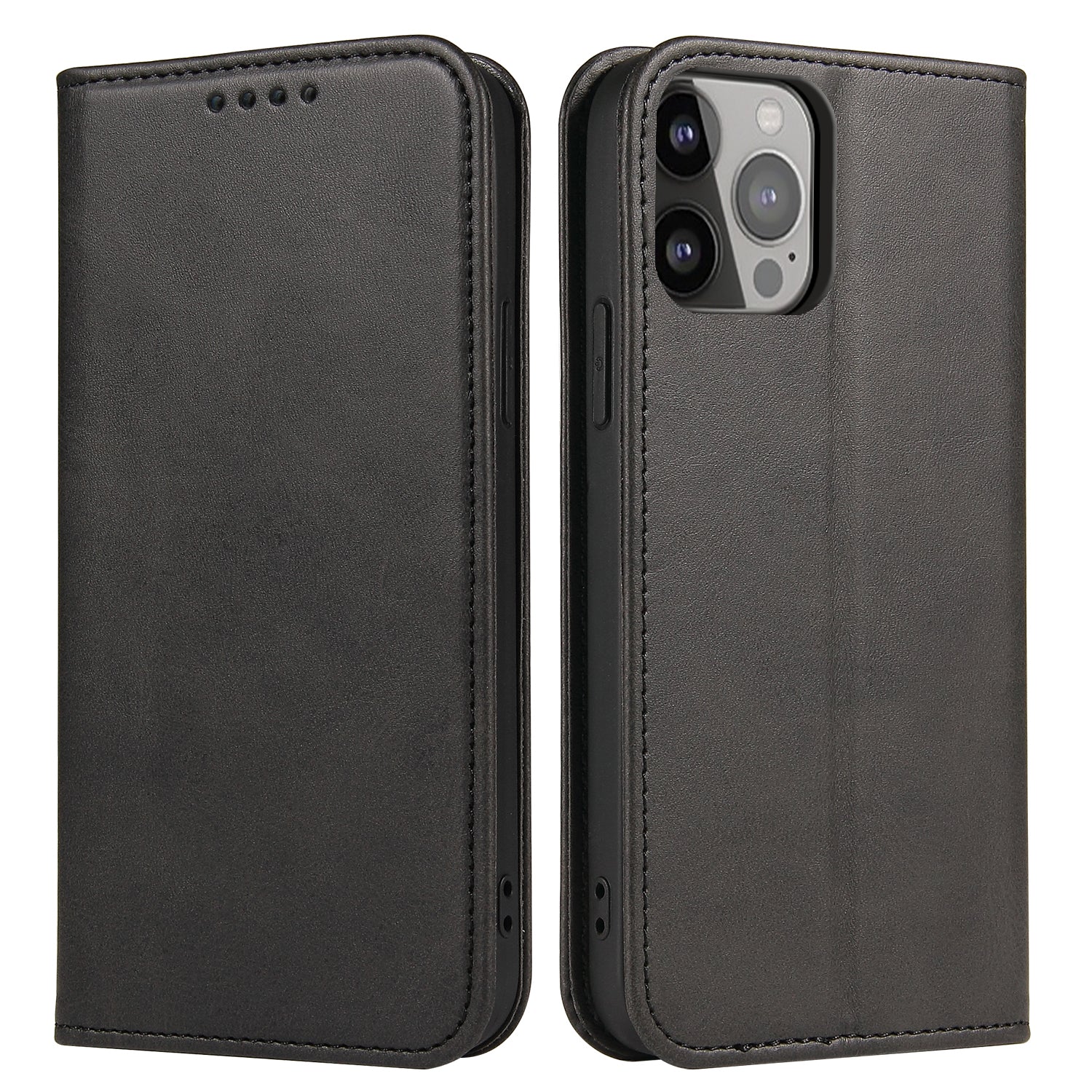 For iPhone 13 Pro 6.1 inch Cell Phone Case Wallet Magnetic Leather Stand Calf Texture Phone Cover For iPhone 13 Pro 6.1 inch Cell Phone Case Wallet Magnetic Leather Stand Calf Texture Phone Cover